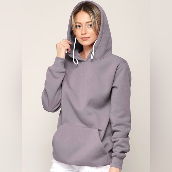 Active Casual Hoodie Long Sleeve Comfortable Lightweight Sweatshirt -slate - Picture 4 of 6